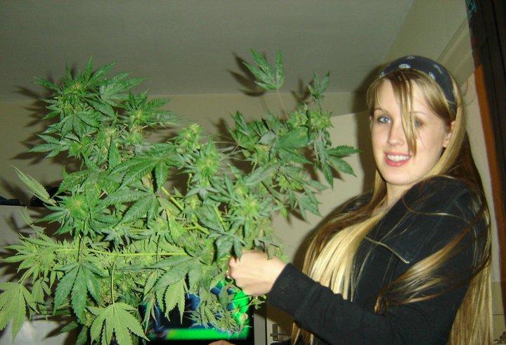 A Girl With Her Plant