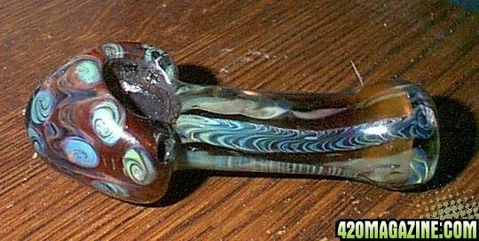 a glass pipe