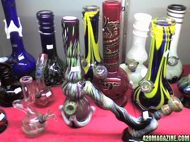 assorted bongs