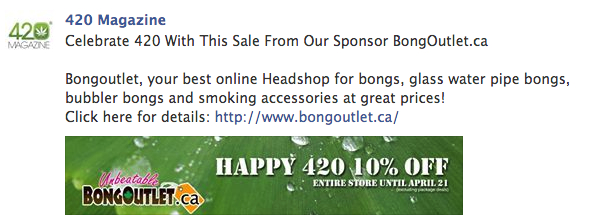 Bongoutlet FB Ad 04/16/14