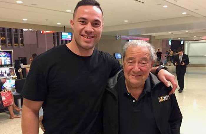 Boxing Star Joseph Parker and Bob Arum - Stuff