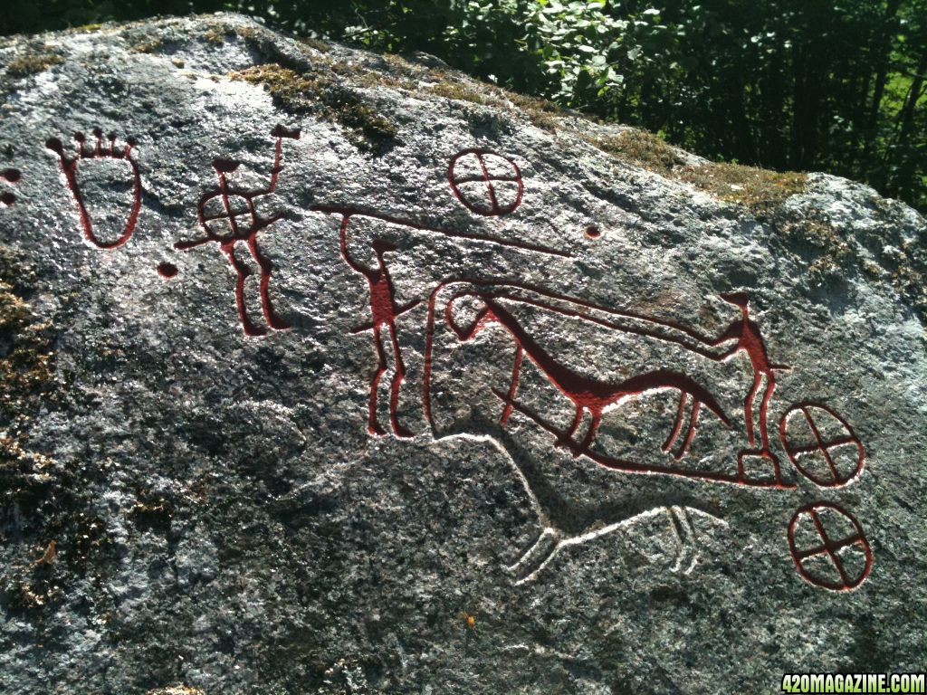 Bronze age style petroglyph