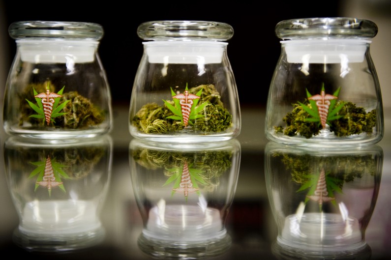 buds in jars