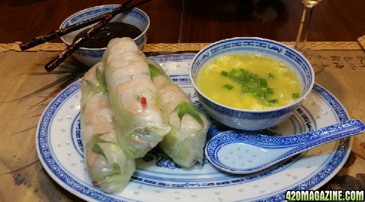 canna_spring_rolls_with_infused_Egg_Drop_Soup