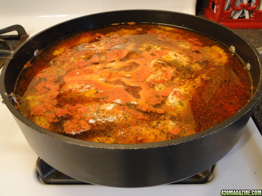 Cannabis Infused Skillet Barbecued Chicken