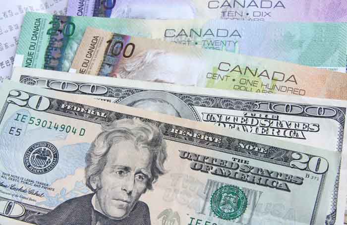 Cash Canadian and USA - Shutterstock