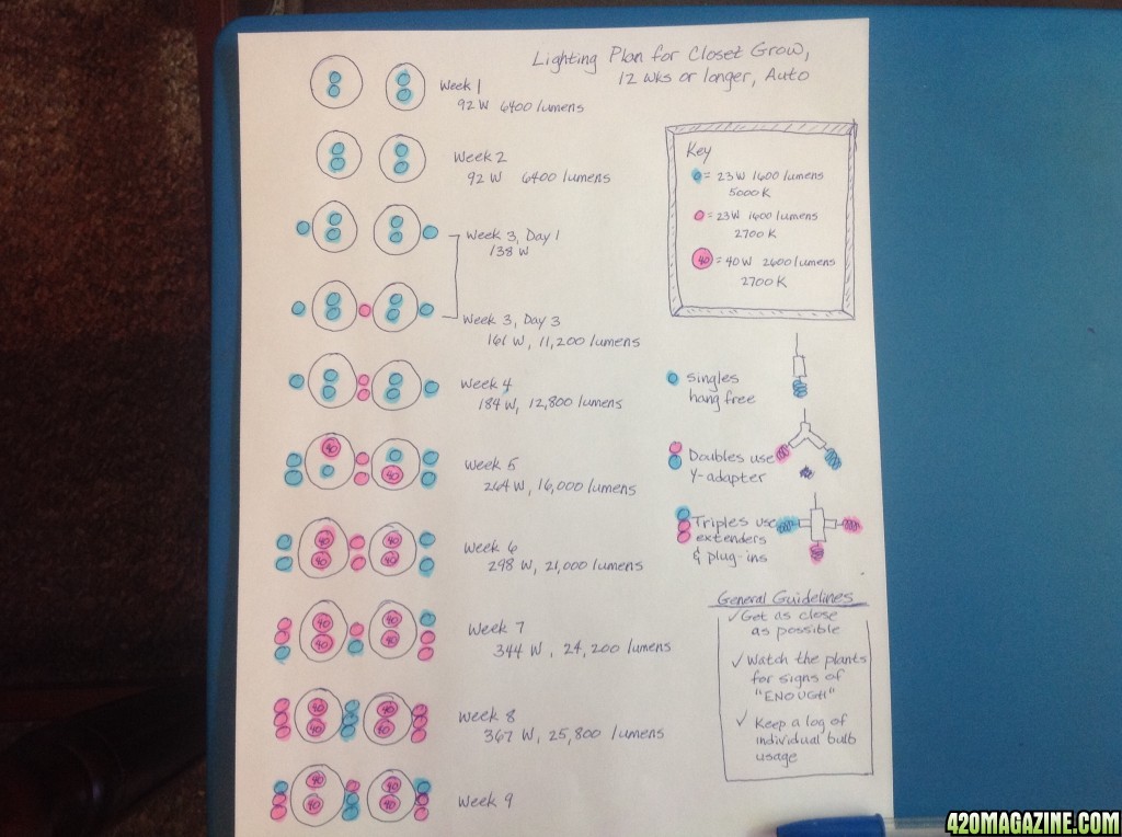 CFL Lighting plan