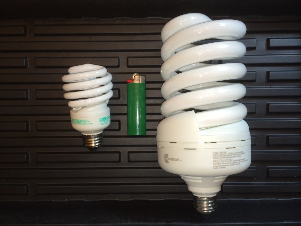 CFLs 23w(left) vs. 65w(right)