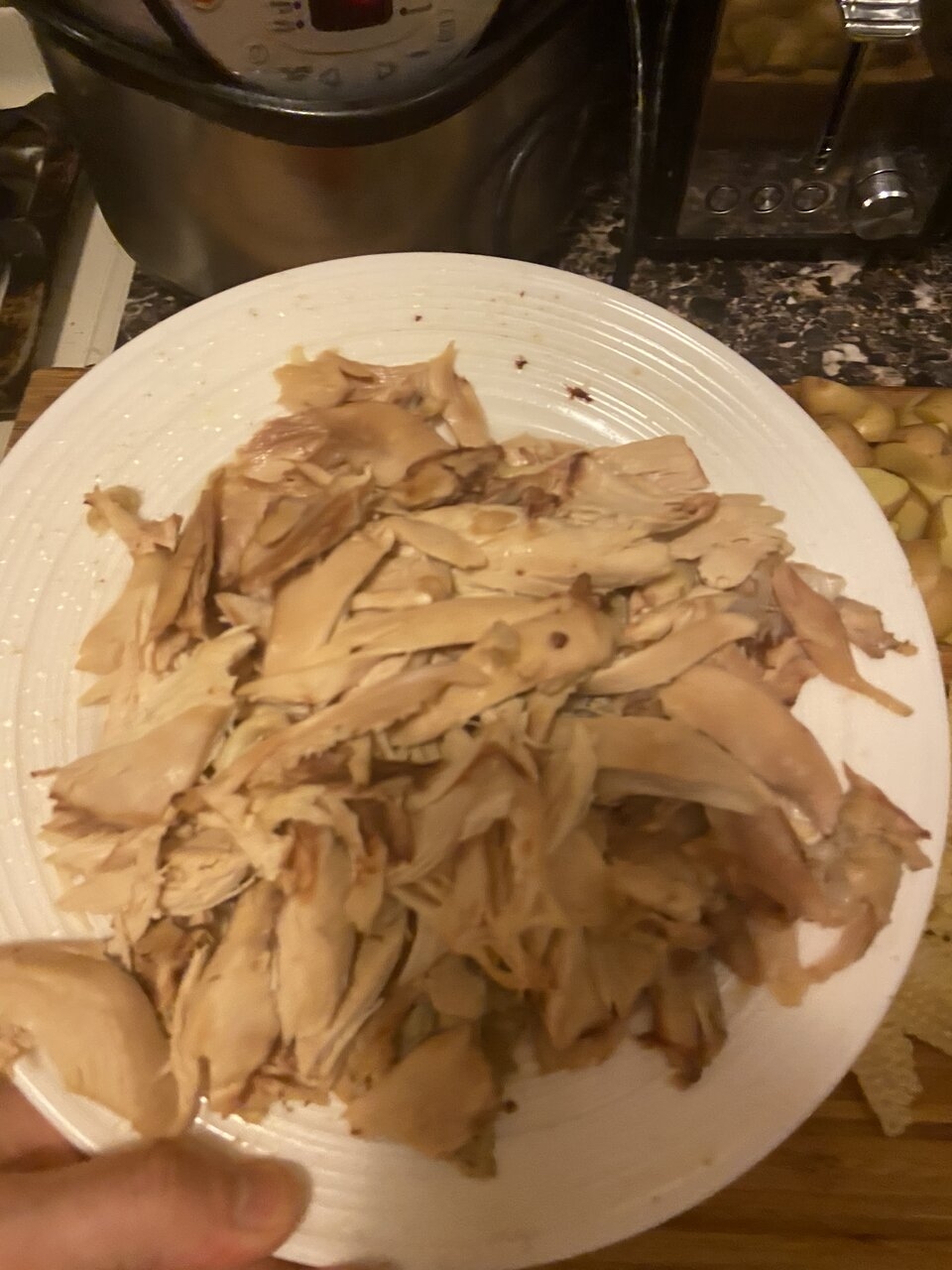 cleaned chicken meat