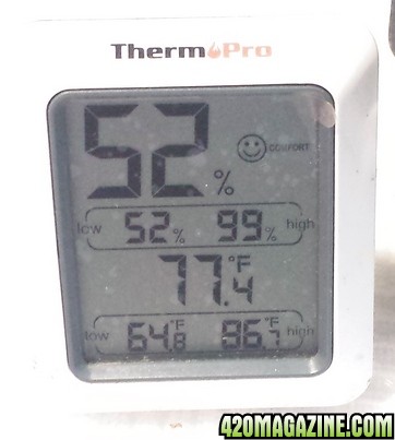 Clone box RH and temps with 2&quot; lid gap