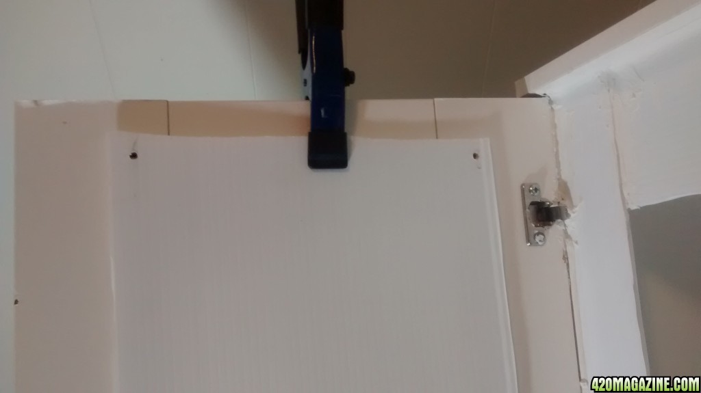 Closet Design - clamping and attaching plastic sheet