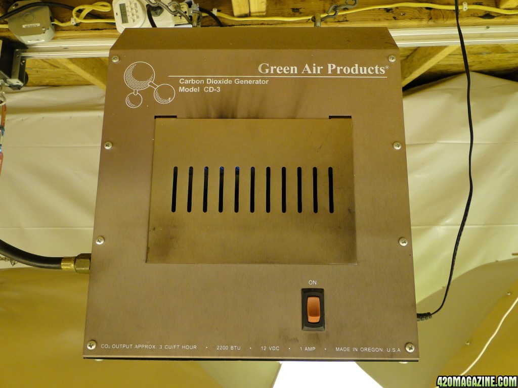 CO2/Temp. Meter and Green Air Equipment