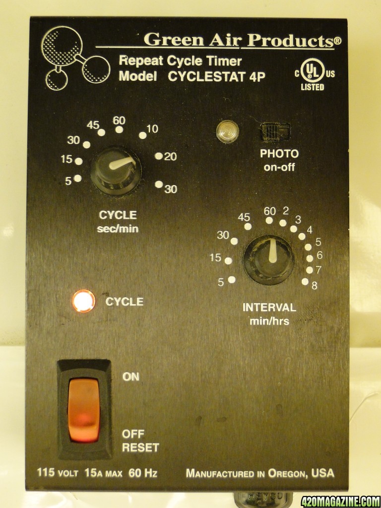 CO2/Temp. Meter and Green Air Equipment