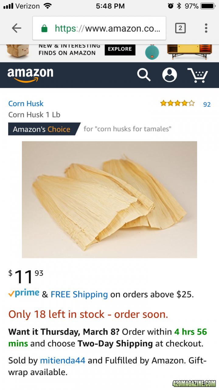 Corn husks