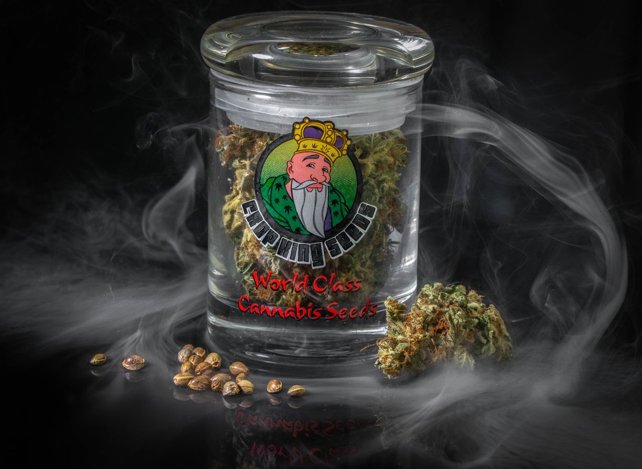 Crop King Seeds Nug Jar smoke practice.jpg