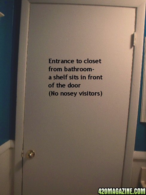 Entrance to closet