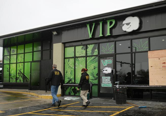 Federal authorities raided VIP Cannabis in Denver, November 21, 2013