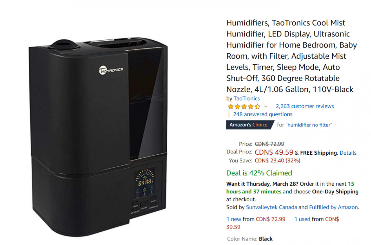 FireShot Capture 078 - TaoTronics Cool Mist Humidifiers, Ultrasonic Humidifier for Home Bedr_ ...png