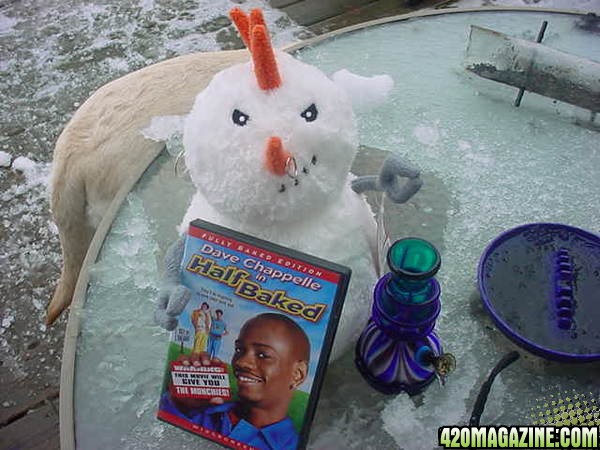 Furby makes a snowman