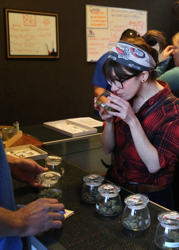 Girl in Dispensary