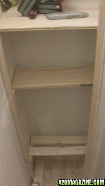 grow cabinet under construction