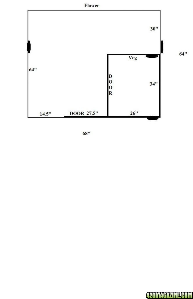 Grow room ducing layout