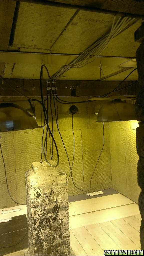 Grow room light wiring