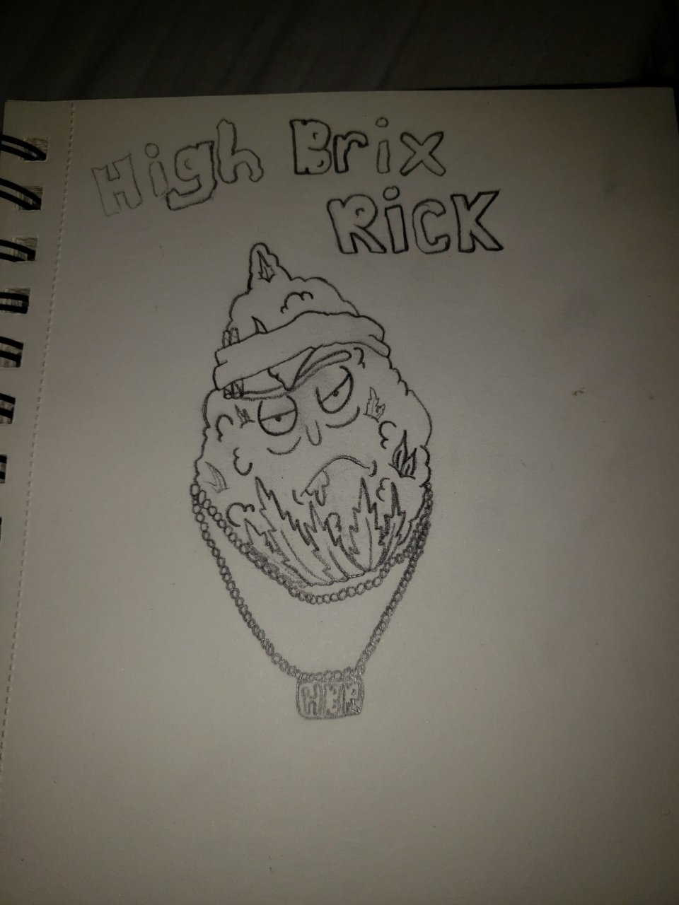 Highbrix rick - my rick an morty drawing