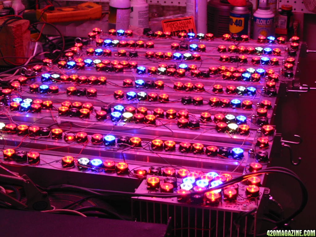 Home made 550 true watt LED grow light 5