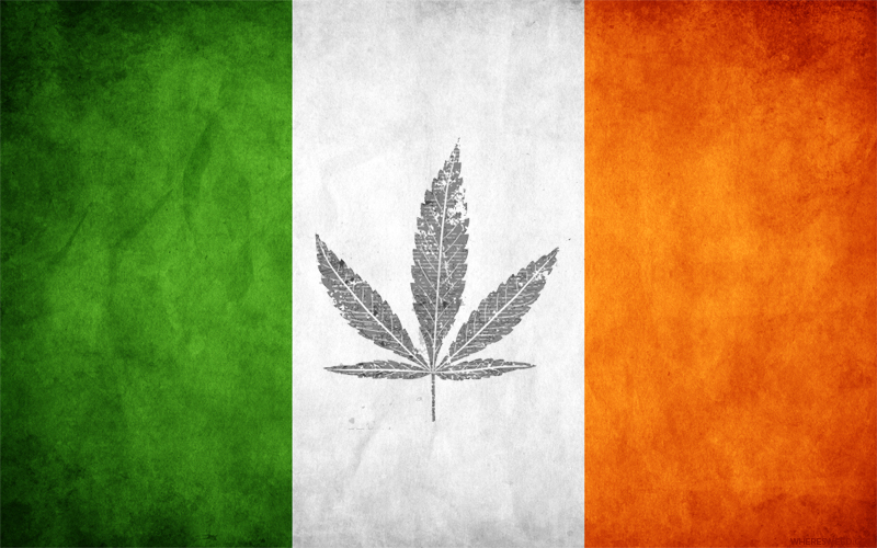 Ireland Marijuana Cannabis Flag