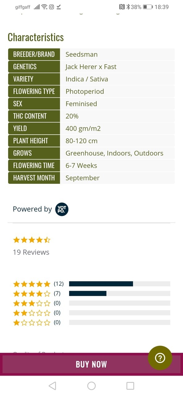 Jack Herrer Fast By Seedsman