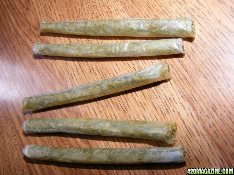 joints with oil coated papers