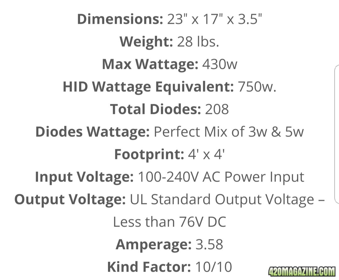 Kind led xl 750 specs