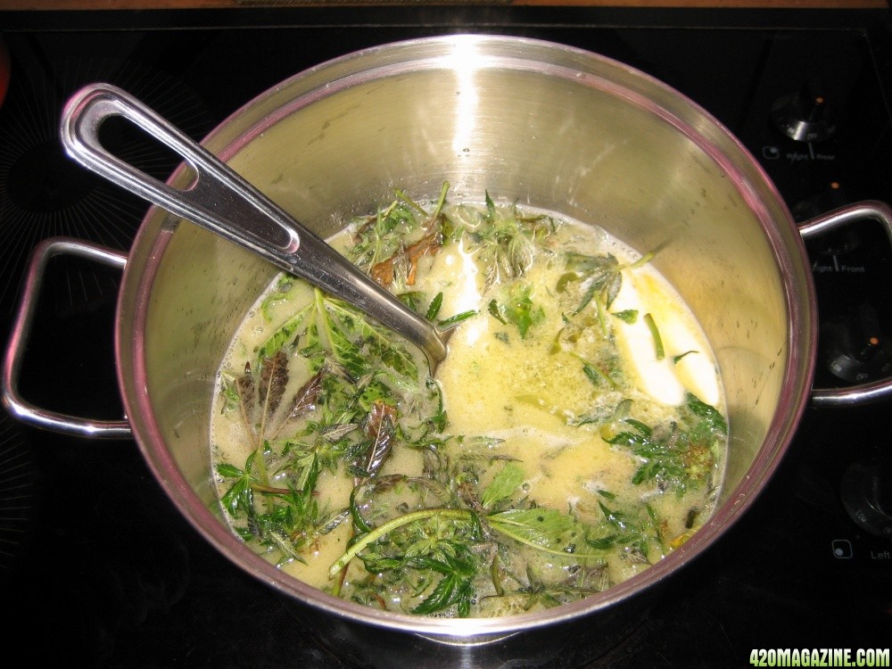 Making cannabutter