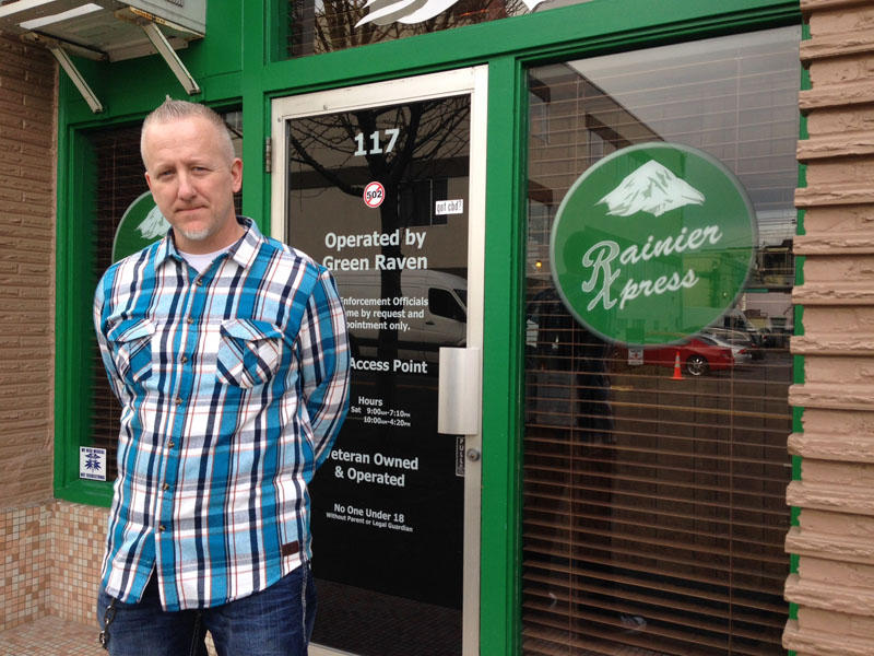 Man outside Dispensary