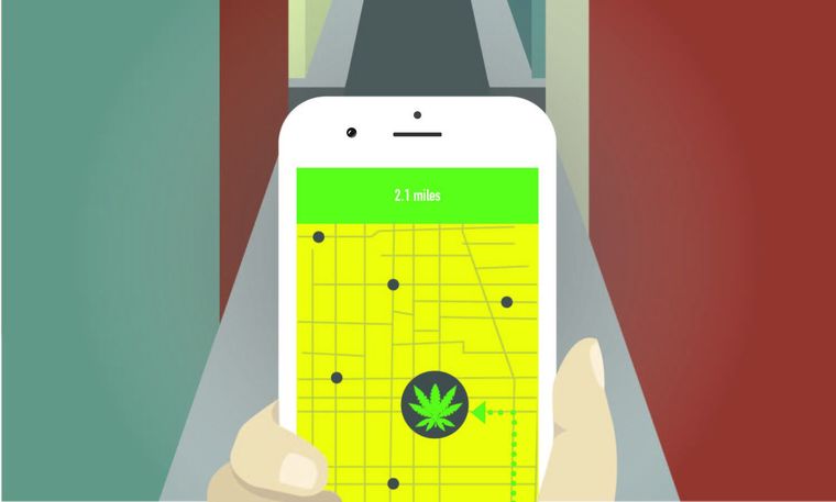 marijuana app graphic