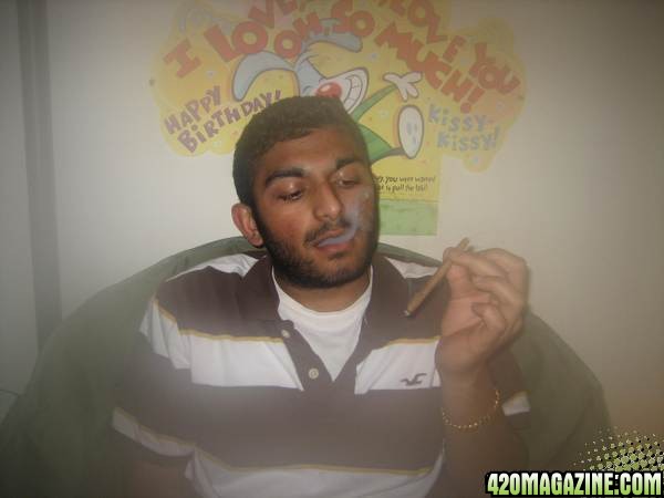 ME SMOKIN - DAM NEED TO SHAVE LOL