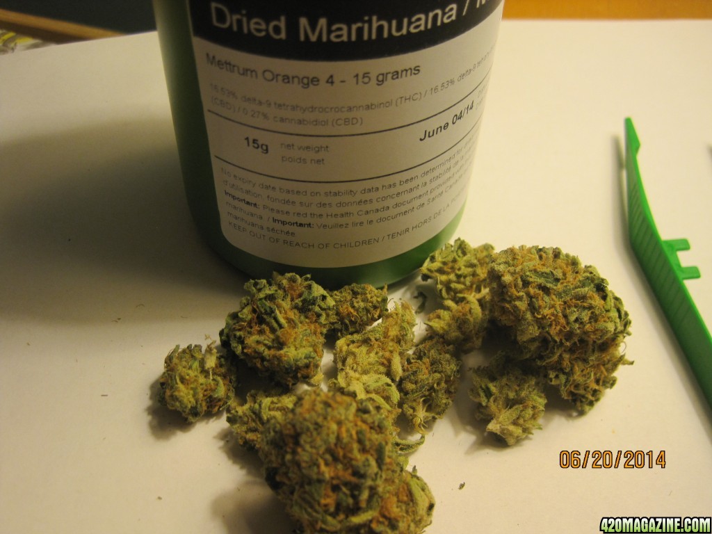 Medicinal buds from Canadian Dispensary