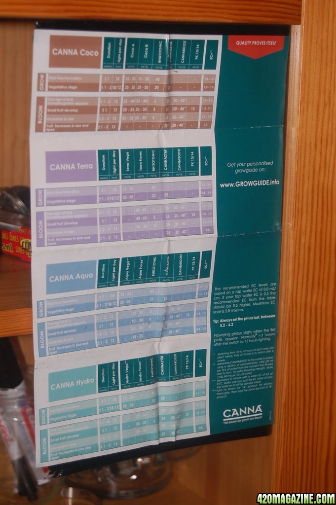 My grow Scheduel