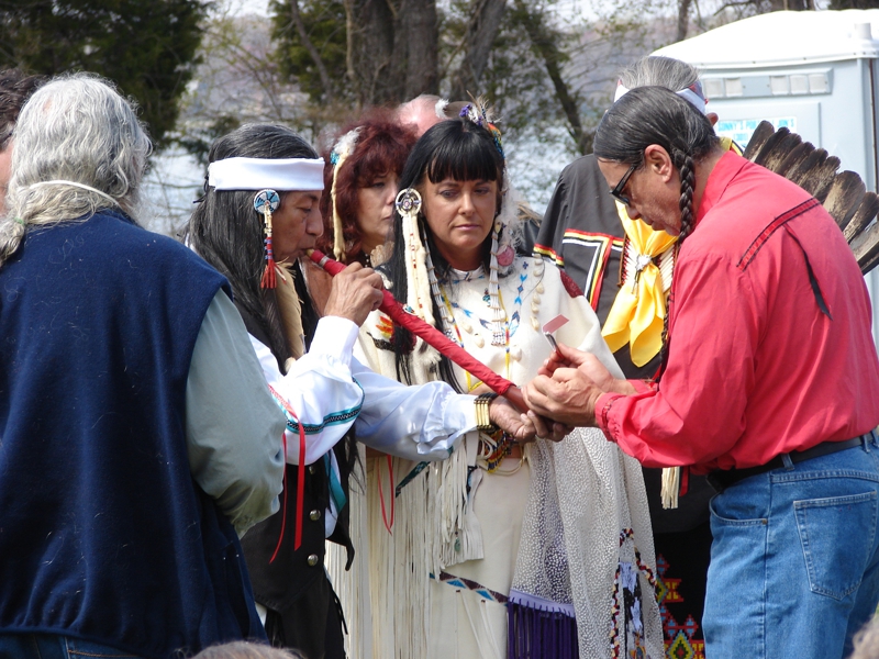 Native American Peace Pipe at Wedding