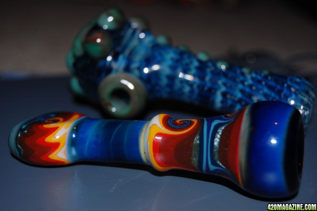 New Glass- Chillum and Spoon