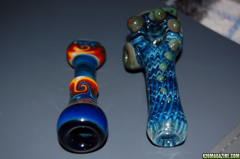 New Glass- New Spoon and Chillum