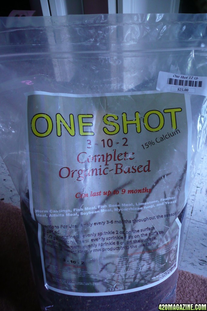 One Shot fertilizer