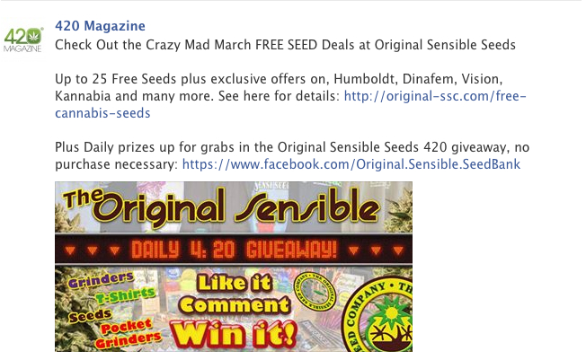 Original Seed Facebook Ad