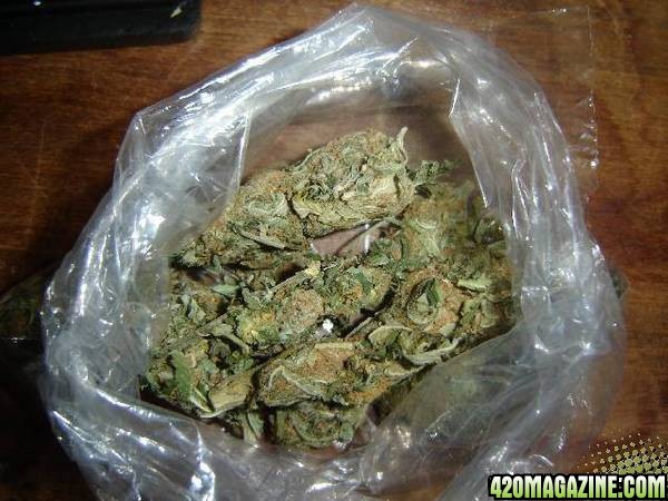 ounce of dense sticky smelly bud