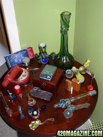 Our glass collection.