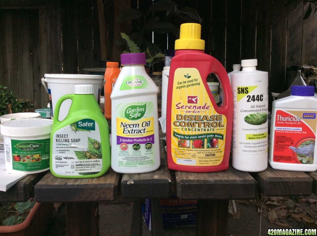 Pesticides I use