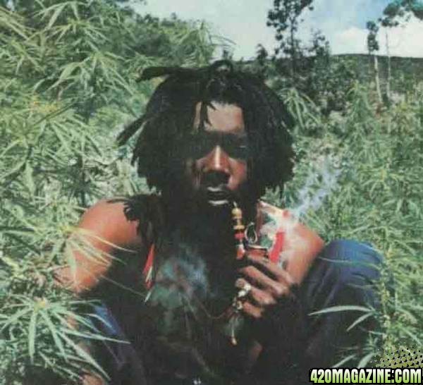 Peter Tosh smoking weed