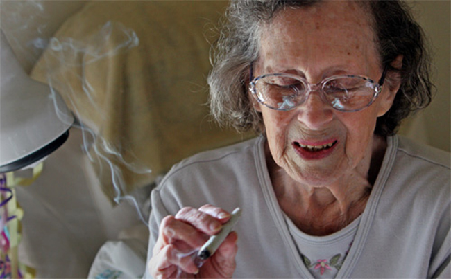 Pot smoking granny