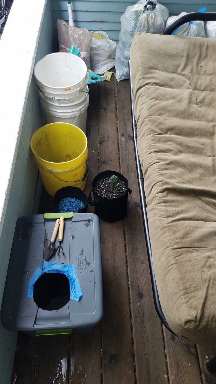 Rainy day porch